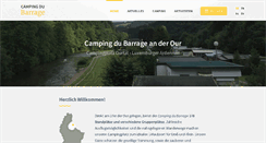 Desktop Screenshot of campingdubarrage.lu