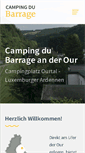 Mobile Screenshot of campingdubarrage.lu