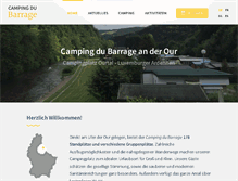 Tablet Screenshot of campingdubarrage.lu